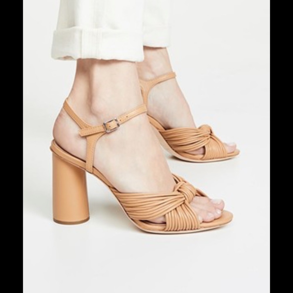 Loeffler Randall Cece knot sandal in nude